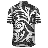 Polynesian Maori Ethnic Ornament Gray Hawaiian Shirt - Polynesian Pride