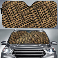 Polynesian Nation Car Sun Shade Auto Sun Shade Universal Fit Gold - Polynesian Pride