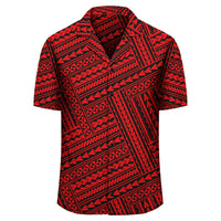 Polynesian Nation Red Hawaiian Shirt - Polynesian Pride