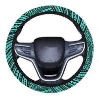 Polynesian Nation Turquoise Hawaii Steering Wheel Cover with Elastic Edge One Size Turquoise Steering Wheel Cover - Polynesian Pride