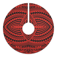 Polynesian Seamless Red Tree Skirt - Polynesian Pride