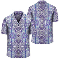 Polynesian Symmetry Gardient Violet Hawaiian Shirt Unisex Black - Polynesian Pride