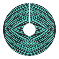 Polynesian Tatau Turquoise Tree Skirt - Polynesian Pride