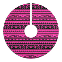 Polynesian Tattoo Tribal Pink Tree Skirt - Polynesian Pride