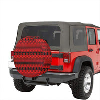 Polynesian Tattoo Tribal Red Hawaii Spare Tire Cover - Polynesian Pride