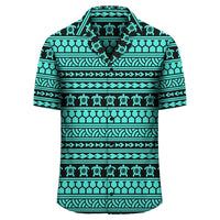 Polynesian Tattoo Tribal Turquoise Hawaiian Shirt - Polynesian Pride