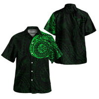 Polynesian Hawaiian Shirt - Polynesian Tattoo Style Version 2 Green - Polynesian Pride
