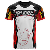 Papua New Guinea T Shirt Port Moresby PNG Coat Of Arms Unisex Red Black - Polynesian Pride