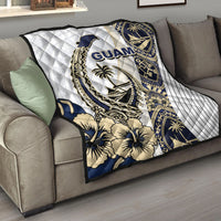 Guam Fish Hook Premium Quilt White Style LT6 - Polynesian Pride