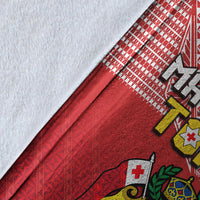 Tonga Rugby MMT Premium Blanket Ngatu Mate Maa Tonga Special LT13 - Polynesian Pride