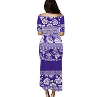 Polynesian Puletasi Dress Hibiscus Tropical Leaves Pattern Ver.05 LT14 - Polynesian Pride