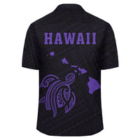 Kakau Polynesian Turtle Map Hawaii Shirt - Purple - Polynesian Pride