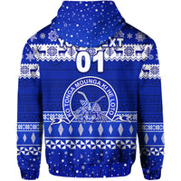 Custom Queen Salote College Christmas Zip Hoodie Simple Style LT8 - Polynesian Pride