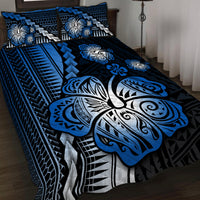 Polynesian Hibiscus Quilt Bed Set Hawaiian Style No.5 LT6 Blue - Polynesian Pride