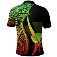 Hawaii Polo Shirt Reggae Polynesian Tentacle Tribal Pattern - Polynesian Pride
