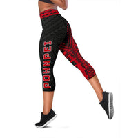Pohnpei Rising Capris (Red) A6 - Polynesian Pride