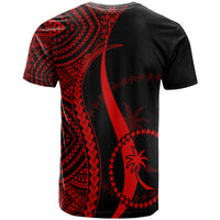 Chuuk T Shirt Red Micronesian Tentacle Tribal Pattern - Polynesian Pride