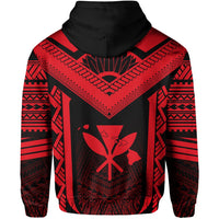 Hawaiian Kanaka Polynesian Hoodie Active Red - Polynesian Pride