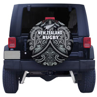 (Custom Personalised) New Zealand Silver Fern Rugby Spare Tire Cover All Black NZ Maori Pattern LT13 - Polynesian Pride