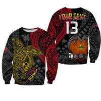 (Custom Text and Number) Papua New Guinea Sweatshirt Raggiana Birds Of Paradise Happy 47th Independence Day LT13 Unisex Black - Polynesian Pride