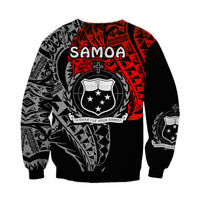 (Custom Personalised) Siva Samoa Sweatshirt Samoan Dance Mix Red Polynesian LT13 - Polynesian Pride