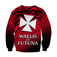 (Custom Personalised) Alo Chiefdom Wallis et Futuna Sweatshirt Polynesian Pattern and Flag LT13 - Polynesian Pride