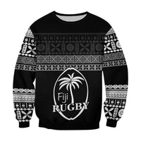 Fiji Rugby Sweatshirt Lifestyle 2022 Flying Fijians LT13 Unisex Black - Polynesian Pride