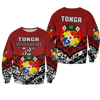 Tonga Sweatshirt Independence Anniversary Special Version 2022 LT14 Unisex Red - Polynesian Pride