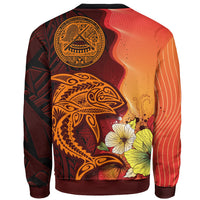 American Samoa Custom Personalised Sweater - Tribal Tuna Fish - Polynesian Pride