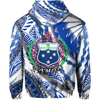 Samoa Hoodie Artsy Style White LT9 - Polynesian Pride