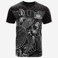 Samoa T Shirt Samoan Turtle Hibiscus Black Unisex Black - Polynesian Pride