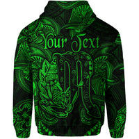 Custom Scorpio Zodiac Polynesian Hoodie Unique Style Green LT8 - Polynesian Pride