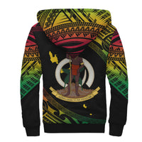 Vanuatu Proud To Be A Ni-Van - Polynesian Pattern Sherpa Hoodie LT7 - Polynesian Pride