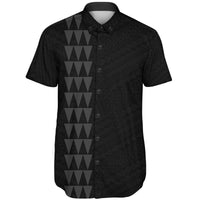 Hawaii Kakau Polynesian Anchor Short Sleeve Shirt - Grey - Polynesian Pride