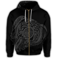 Simple Zip Hoodie Gray - Polynesian Pride