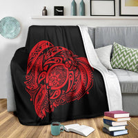 Simple Premium Blankets Red AH - Polynesian Pride