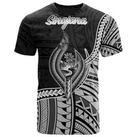 Guam T Shirt Sinajana Polynesian Patterns Unisex Black - Polynesian Pride