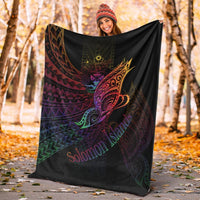 Solomon Islands Premium Blanket - Butterfly Polynesian Style - Polynesian Pride
