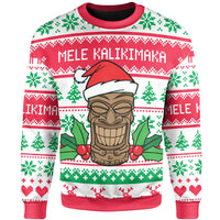 Hawaii Mele Kalikimaka Tiki Xmas Sweatshirt - Polynesian Pride