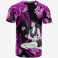 Hawaii Summer Colorful Hula Girl T Shirt Purple LT6 - Polynesian Pride