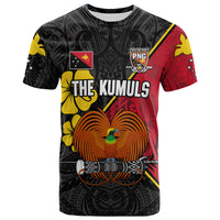 (Custom Text and Number) The Kumuls PNG T Shirt Papua New Guinea Polynesian Dynamic Style Black LT14 - Polynesian Pride