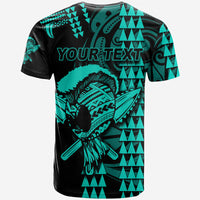 Custom Hawaii Polynesian Warrior Kakau T Shirt Green LT6 - Polynesian Pride