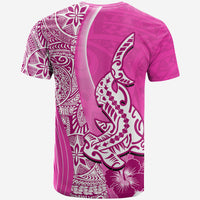 Hawaiian Shark Polynesian T Shirt Vibe Pink Style LT6 - Polynesian Pride