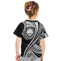 Federated States of Micronesia Independence Day T Shirt Black Polynesian Wave Style LT9 - Polynesian Pride