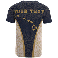 Custom Hawaii Kanaka Map T Shirt Special Edition James Style Indigo - Polynesian Pride