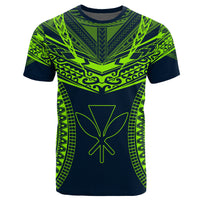 Hawaiian Kanaka Map Football Jersey T Shirt Navy Roger Style - Polynesian Pride