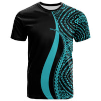 Micronesia T Shirt Turquoise Micronesian Tentacle Tribal Pattern Unisex TURQUOISE - Polynesian Pride