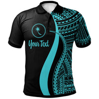 Chuuk Custom Polo Shirt Turquoise Polynesian Tentacle Tribal Pattern Unisex Turquoise - Polynesian Pride