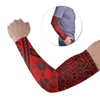 Tonga Arm Sleeve - Polynesian Style (Set of Two) Set of 2 Red - Polynesian Pride