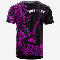 Custom Hawaii Polynesian T Shirt Ukulele Purple LT13 - Polynesian Pride